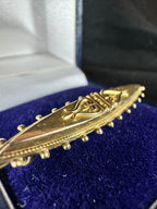 9ct Yellow Gold Vintage Brooch