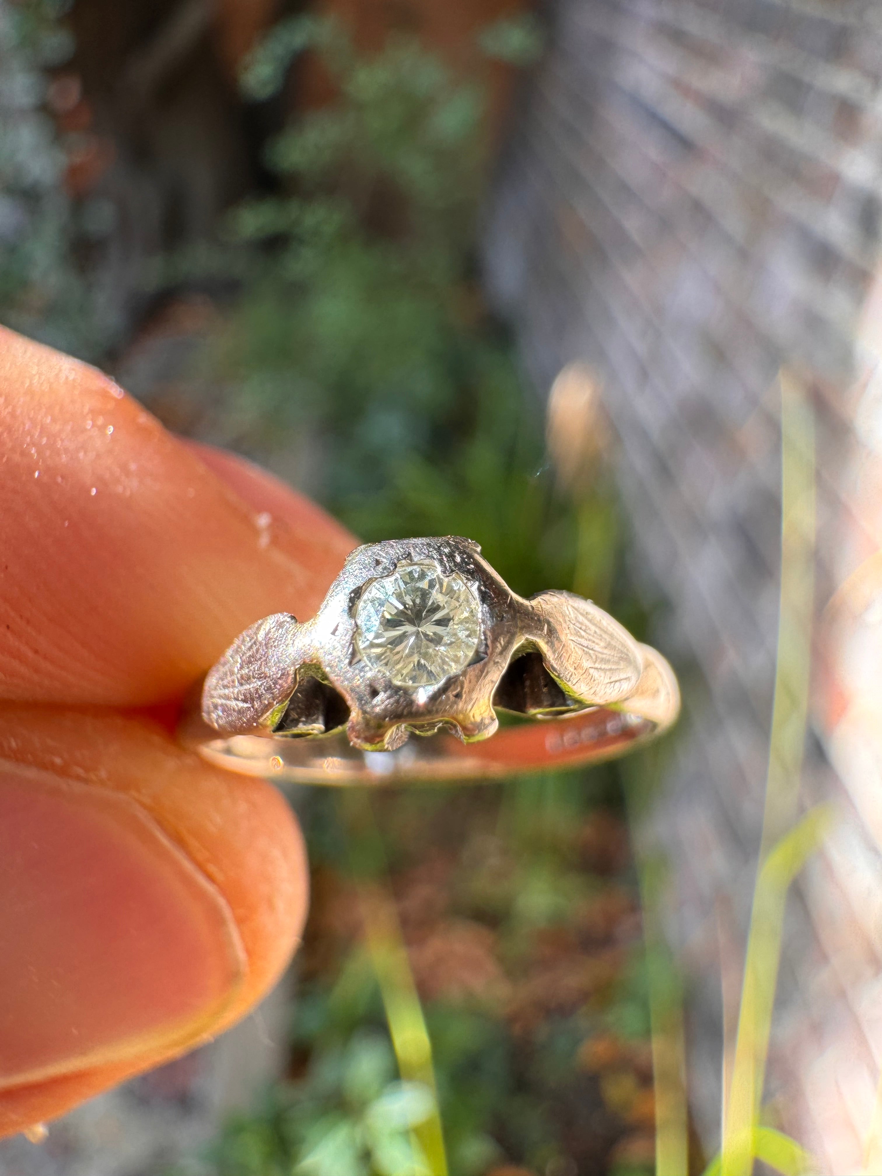 18ct Diamond Solitaire Engangment Ring