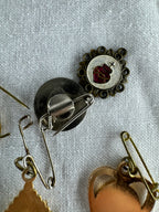 9 Vintage Religious Pin Badges joblot (SICILY HOUSE)