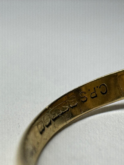Vintage 9ct Yellow Gold Cameo Ring