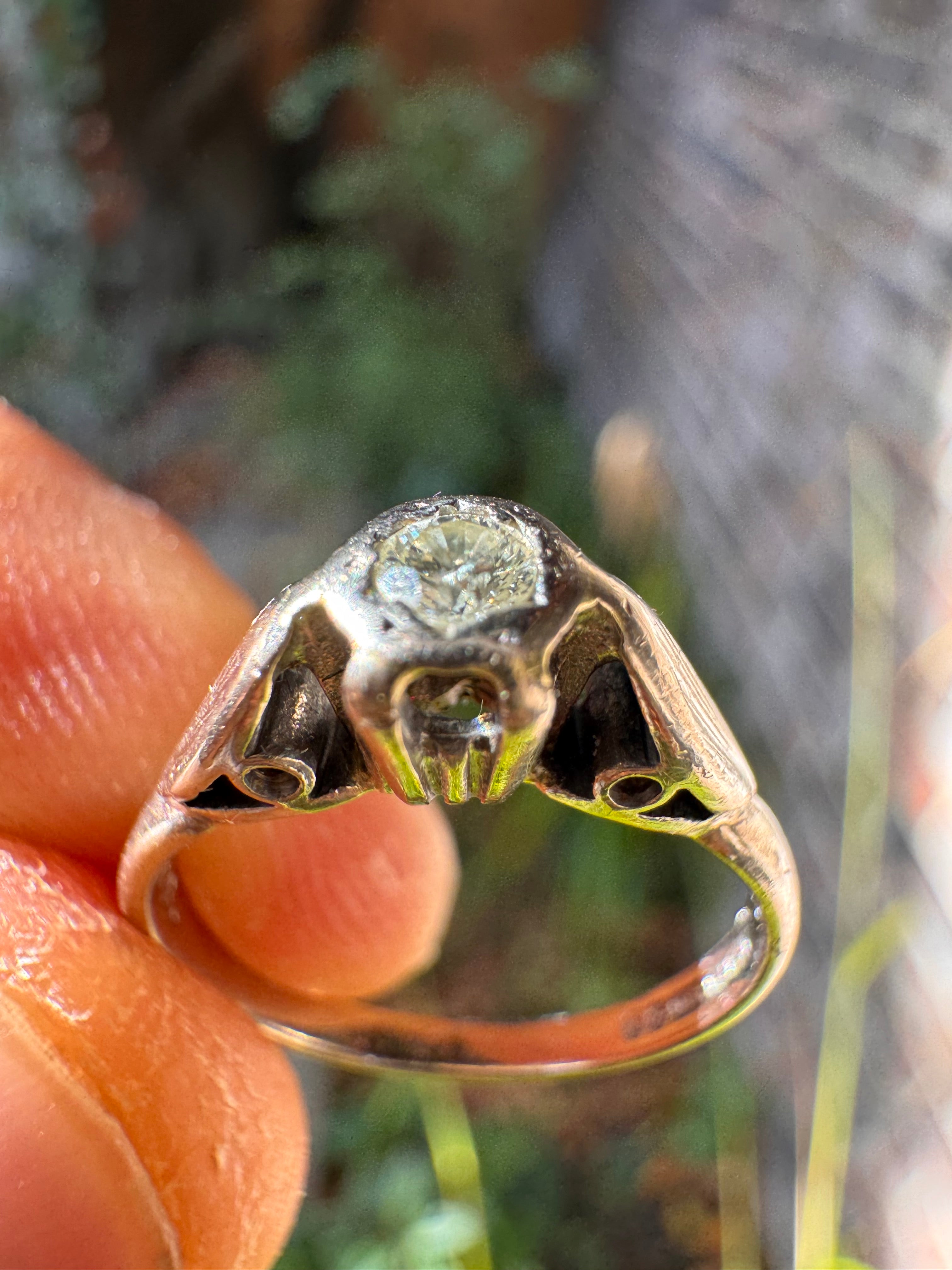18ct Diamond Solitaire Engangment Ring