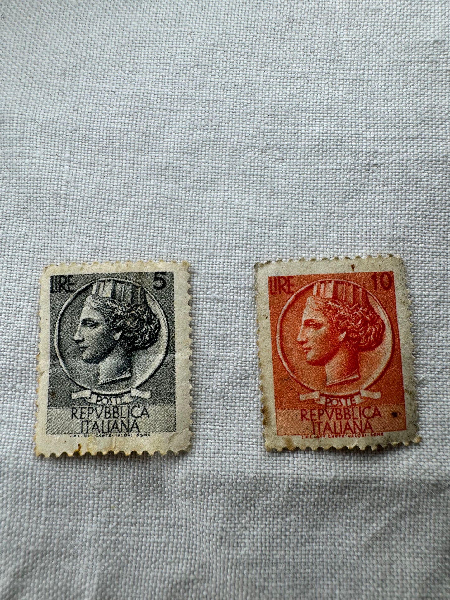 Italian Stamps 5/10 Lire (SICILY HOUSE)