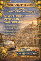 LIVE Webinar with George Laing (NEW 1€ Town: Valledolmo) How to buy a house for 1€ April 26th