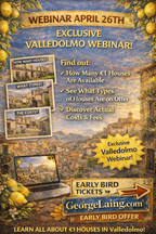 LIVE Webinar with George Laing (NEW 1€ Town: Valledolmo) How to buy a house for 1€ April 26th