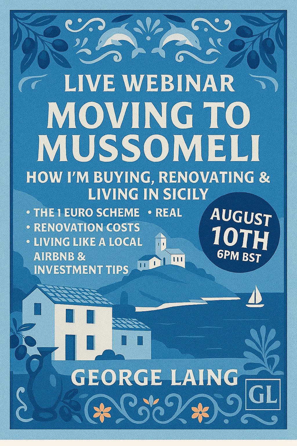 Moving to Mussomeli – Live €1 House Webinar with George Laing