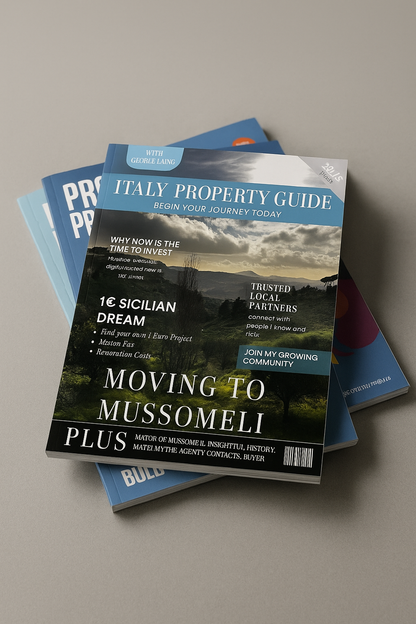 £5 OFF PREORDER: Italy Property Guide 2025: Moving to Mussomeli (Released September 10th)