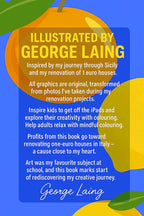 Sicily Colouring Book (Issue One) Illustrated by George Laing (Pre-Order) First Release of 50